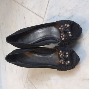 BCBG heels, black, women's size 8.5